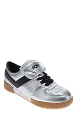 ポニー メンズ シューズ スニーカー トール PONY Linebacker Metallic SneakersilverBlack ブラックのサムネイル