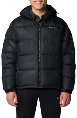 コロンビア メンズ アウター ジャケット・ブルゾン Columbia Pike Lake II Hooded Puffer Jacket Black ブラック