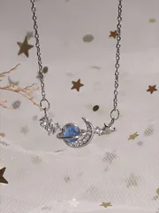 ジュエリー レディース ネックレス 1個 ステンレス鋼 星＆月 鎖骨 ネックレス