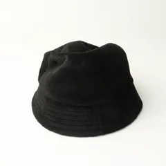 美品 カシラ CA4LA FLEECY2 バケットハット＼ブラック フェイクファー 帽子【2400014854053】