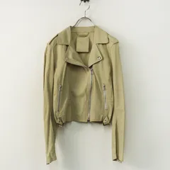 アクアガール ロゥタス aqua girl / Raw＋ RAWTUS ゴートスキン ライダース ジャケット 36■ベージュ アウター【2400014832341】のサムネイル