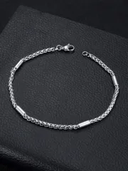 ジュエリー メンズ ブレスレット 1個 メンズステンレススチールドラゴンボーンチェーンブレスレット、ミニマルデザイン、多用途なヒップホップスタイルチェーン