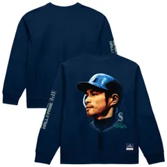 ミッチェルネス メンズ アウター パーカー・スウェット シャツ Mens Mitchell Ness Ichiro Suzuki Navy Seattle Mariners Hall ofame Swのサムネイル