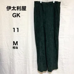 伊太利屋 GK カジュアルパンツ 11号 M レディース グリーン 秋冬 暖かい ボトムス 大人カジュアルのサムネイル