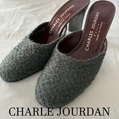 シャルル・ジョルダン  CHARLES JOURDAN  ツイードミュール 6 1/2 【ヒールゴム欠損】のサムネイル