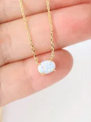 ジュエリー レディース ネックレス 1個 欧米 スタイル S925 スターリングシルバー はめ込み オーストラリア クリスタルペンダント 女性用 , パーティー ギフト ネックレス