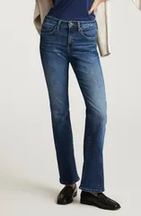 マーヴィ ジーンズ レディース シューズ ブーツ・レインブーツカット Mavi Jeans Vicky Mid Rise Bootcut Jeans Dark Brushed Flex Blue ブルー