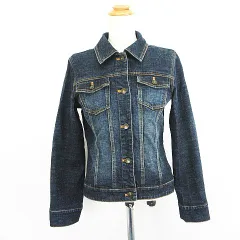 イング INGNI ジージャン Gジャン ジャケット デニム 長袖 ユーズド加工 ストレッチ M インディゴ ※EKM