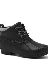 ランズエンド レディース シューズ ブーツ・レインブーツ アンクル Lands End Waterproof Ankle Duck Boots Black ブラックのサムネイル