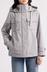 ビーシービージーマックスアズリア レディース アウター ジャケット・ブルゾン フーデッドジャケット BCBG Max Azria Wateresistant Hooded Jacket Stone スのサムネイル