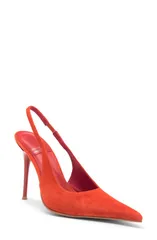 ジェフリー キャンベル レディース シューズ パンプス Jeffrey Campbell You Wish Slingback Pointed Toe Pump Orange Suede オレンジ