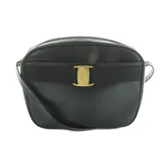 サルヴァトーレフェラガモ Salvatore Ferragamo ヴァラリボン クロスボディバッグ ショルダーバッグ レザー 黒 ブラック A214183 /MI ■OS