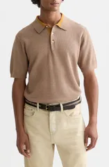 スコッチアンドソーダ メンズ トップス ポロシャツ Scotch Soda Structured Relaxed Polo Amphoraのサムネイル