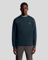 ライルアンドスコット メンズ アウター パーカー・スウェット クルーネック フリース Lyle Scott Crew Neck Long Sleeve Fly Fleece Dark Navy ネイビー