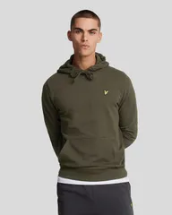 ライルアンドスコット メンズ アウター パーカー・スウェット Lyle Scott Long Sleeve Pull Over Hoodie Olive オリーブのサムネイル
