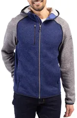 カッターアンドバック メンズ アウター パーカー・スウェット フーデッドジャケット Cutter Buck Mainsail Full Zip Hooded Jacketour BluePolisheのサムネイル