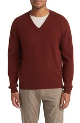 ロレンゾウオモ メンズ トップス Tシャツ ウール セーター Lorenzo Uomo Tipped Merino Wool Sweaterust ラスト