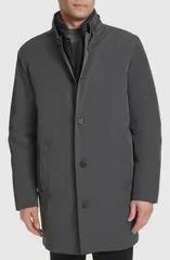 コールハーン メンズ アウター ジャケット・ブルゾン コート Cole Haan 3in1 Wateresistant Rain Coat Dark Grey グレーのサムネイル