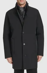 コールハーン メンズ アウター ジャケット・ブルゾン コート Cole Haan 3in1 Wateresistant Rain Coat Black ブラックのサムネイル