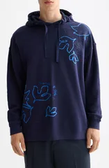 スコッチアンドソーダ メンズ アウター パーカー・スウェット Scotch Soda Soutachembellished Hoodie Peacoatのサムネイル
