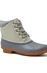 ランズエンド レディース シューズ ブーツ・レインブーツ Lands End Insulateduck Boots Pumice StoneDark Gray Leather グレーのサムネイル