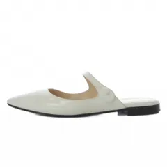 プラダ PRADA ミュール パンプス フラット ポインテッドトゥ ストラップ レザー 35 ホワイト /YO27