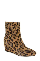 ジェントルソウルズ レディース シューズ ブーツ・レインブーツ Gentle Souls Nash Wedge Bootie Leopard アニマル