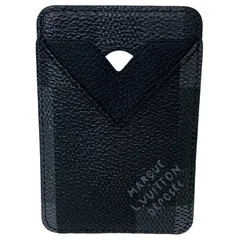 LOUIS VUITTON ルイヴィトン ポルト カルト･マグネット M15097 ブラック ダモフラージュ･ブラック キャンバス カードケース メンズ 【中古】 42603K2