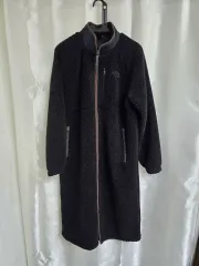 THE NORTH FACE ザノースフェイス ブラック フリース ロング コート (1768)