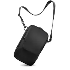 【新品】 [Evoon] マルチスマホポーチ スマホポーチ ガジェットポーチ トラベルポーチ ショルダーバッグ 小物ポーチ 撥水 長財布収納可能 軽量 (ブラック) 1