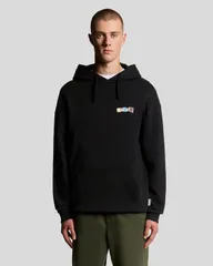 ライルアンドスコット メンズ アウター パーカー・スウェット グラフィック Lyle Scott Bold Letters Long Sleeve Graphic Hoodie Jet Black ブのサムネイル