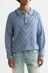 スコッチアンドソーダ メンズ トップス ポロシャツ Scotch Soda Structured Long Sleeve Polo Infinityのサムネイル
