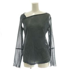 コラージュ ガリャルダガランテ COLLAGE GALLARDAGALANTE 24AW ベロアカットソー シアー メッシュ 長袖 F グレー /DF ■OS