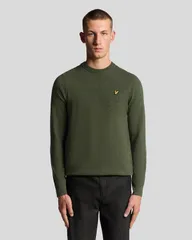 ライルアンドスコット メンズ アウター パーカー・スウェット クルーネック ウール セーター Lyle Scott Lambswool Blend Crew Neck Sweater Deep Depのサムネイル