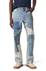 ラグアンドボーン メンズ ボトムス デニムパンツ ストレート ジーンズ rag bone Fit 4 Miramar Canvastraight Leg Jeans Patchwork