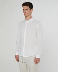オニア メンズ トップス シャツ リネン Oniair Linen Long Sleeve Shirt White ホワイト