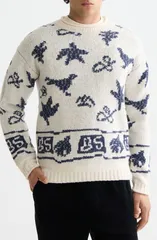 スコッチアンドソーダ メンズ アウター パーカー・スウェット クルーネック セーター Scotch Soda Jacquard Crewneck Sweater Eggnogのサムネイル