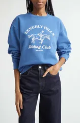 スポーティ アンド リッチ レディース アウター パーカー・スウェット シャツ グラフィック Sporty Rich Beverly Hills Riding Club Graphic Sweatshのサムネイル