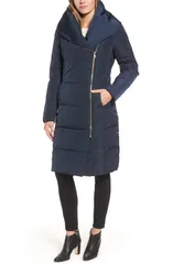 コールハーン レディース アウター ジャケット・ブルゾン コート ダウン Cole Haan Down Feather Coat Navy ネイビーのサムネイル