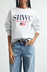 スポーティ アンド リッチ レディース アウター パーカー・スウェット シャツ 刺繍 フリース Sporty Rich Gender Inclusive Nautical Embroidered Flのサムネイル