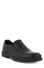 エコー メンズ シューズ レザー ECCO Helsinki 20 Apron Toe Leather SlipOn Black ブラック
