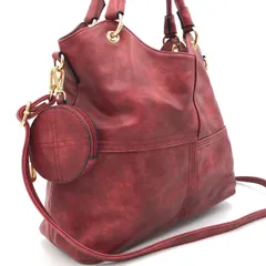 【美品】フィラノ FIRANO 2way トートバッグ ショルダーバッグ ボルドー