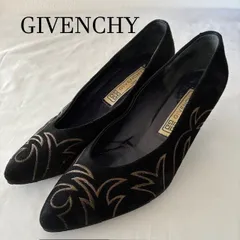 GIVENCHY ジバンシィ 刺繍パンプス ブラック スウェード 36　5cmヒール