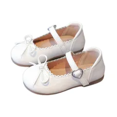 [DeerLuxe] ガールズ ドレスシューズ フォーマル 靴 女の子 16.0cm-18.5cm (C.ホワイト, 日本の靴のサイズ寸法, キッズ, 数値, 18.0 cm) [C.ホワイト] [18.0 cm]