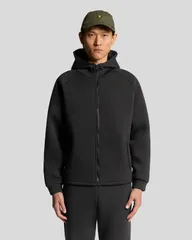 ライルアンドスコット メンズ アウター パーカー・スウェット フルジップ Lyle Scott Neoprene Zip Throughoodie Jet Black ブラック