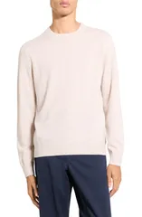 セオリー メンズ アウター パーカー・スウェット セーター Theory Hilles Cashmere Sweater Alabaster Melangeのサムネイル