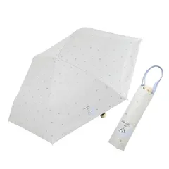 小川(Ogawa) 日傘 折りたたみ傘 レディース 遮熱 遮光 UVカット 99%以上 50cm 手開き スヌーピー/ホワイト UV はっ水 裏面ポリウレタンコーティング 6本骨 トートバッグ型 共袋付き グログランテープ ラメプリント 0