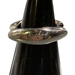 ♪4007 DIESEL ディーゼル  ロゴリング 16号 ステンレス  サイズ表記8 中古