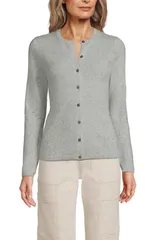 ランズエンド レディース アウター パーカー・スウェット セーター カーディガン Lands End Cashmere Cardigan Sweater GrayBlack Donegal ブラック
