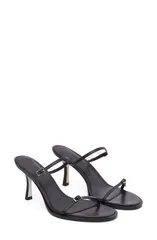 マンゴ レディース シューズ ヒール サンダル MANGO Buckle Strap Sandal Chocolate チョコレートのサムネイル